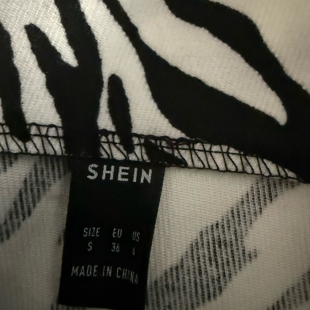 Shein Y2K 90’s Club Rave Zebra Print Short Mini Skirt S - Picture 4 of 5